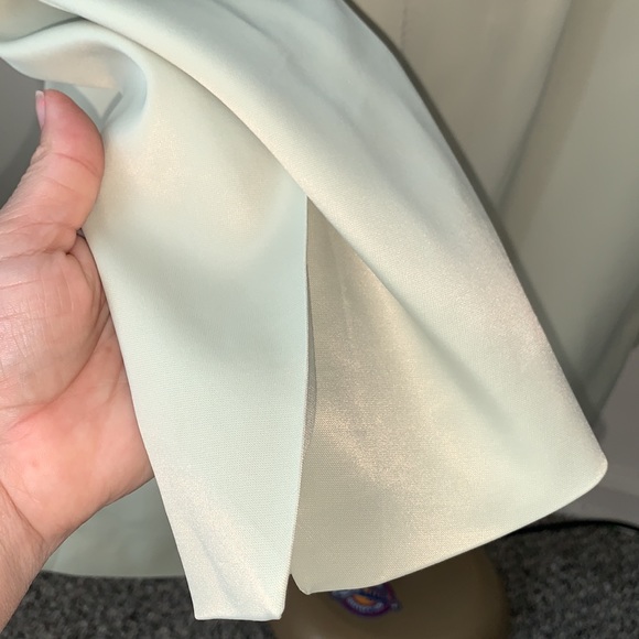 NWT Zara SATIN EFFECT BLAZER SEA GREEN M - Picture 15 of 15